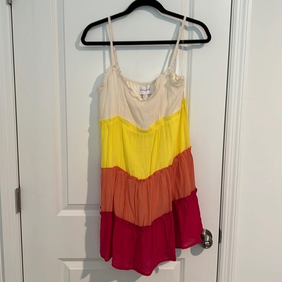 NWT‎ HONEY SPARKLE COLOR BLOCKED MINI DRESS M - Picture 3 of 10